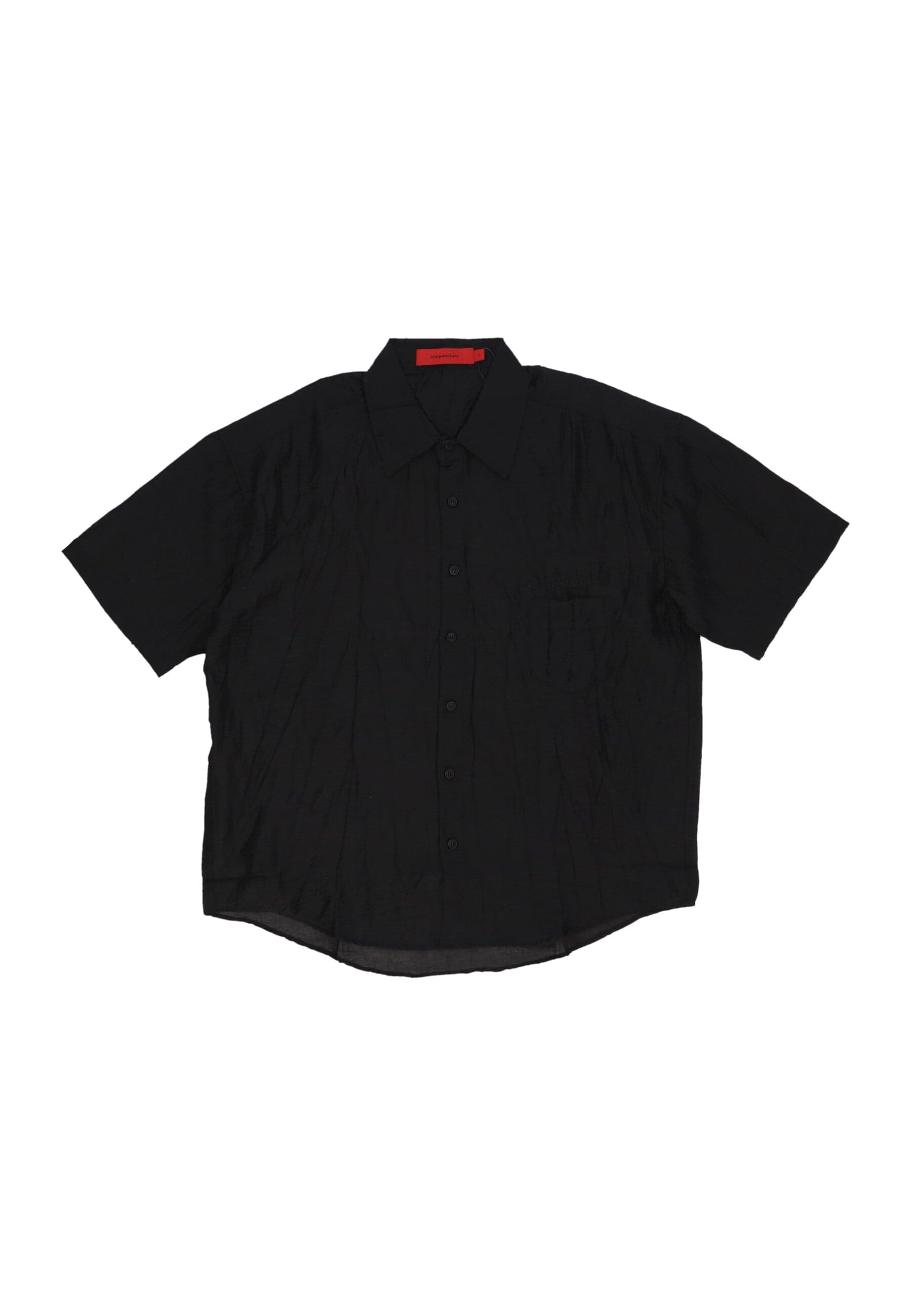 ACUPUNCTURE Camicia Manica Corta Uomo Acu Logo Shirt Black da uomo in Camicie casual Drestige - Casamassima, commercioVirtuoso.it