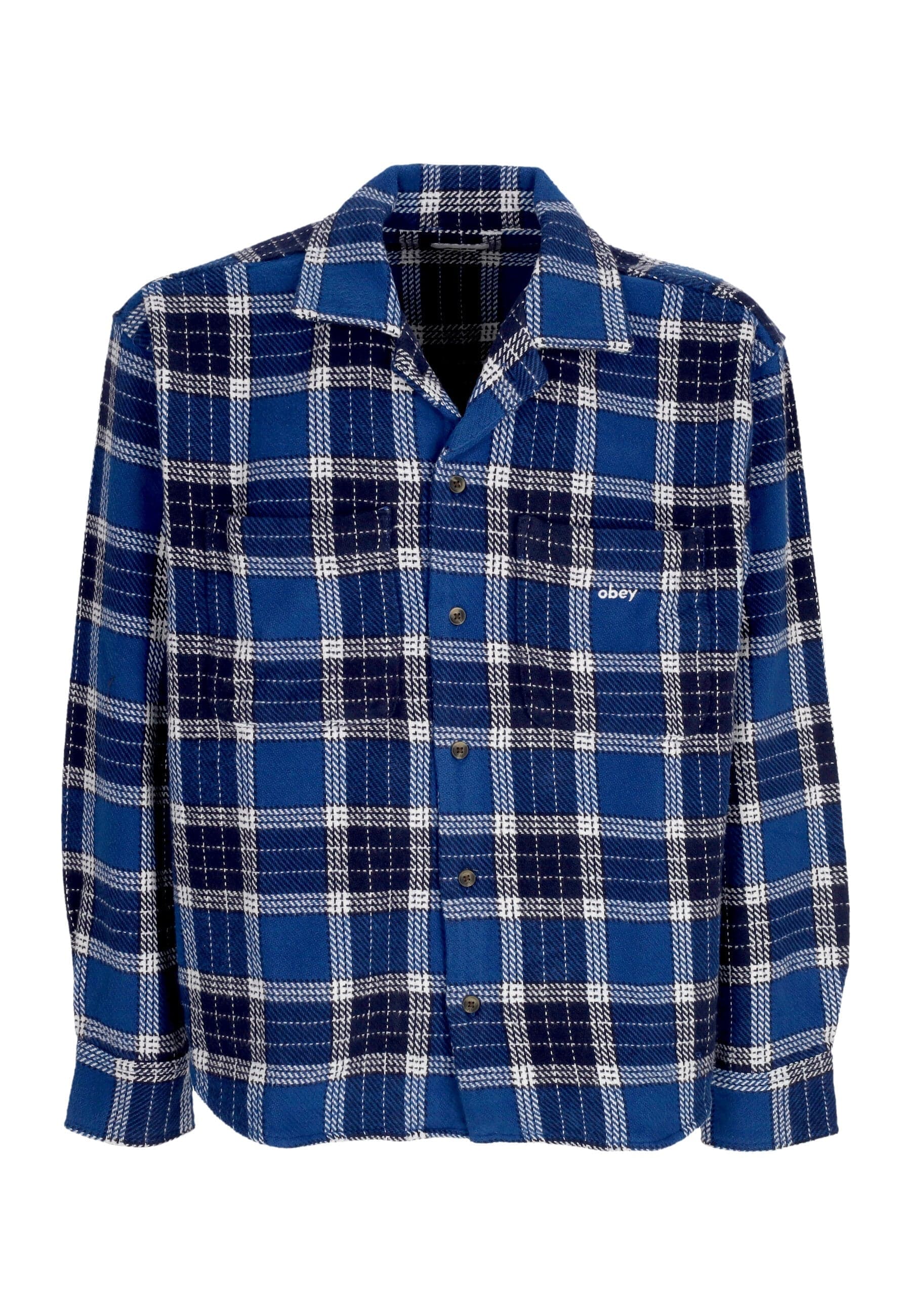 OBEY Camicia Manica Lunga Uomo Bigwig Picture Woven Limoges Multi da uomo in Camicie casual Drestige - Casamassima, commercioVirtuoso.it