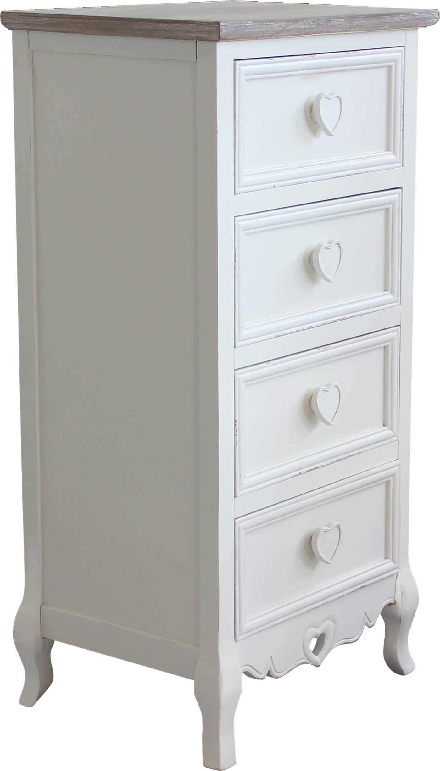 CAMILLE---cassettiera-4-cassetti-in-legno-di-paulownia-shabby-chic-44x34x90-Bianco-Milani-Home
