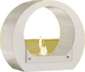 Caminetto bioetanolo da appoggio bianco ovo Fai da te/Prodotti per la costruzione/Riscaldamento e raffreddamento/Sistemi mobili di climatizzazione/Riscaldamento/Caminetti gel ed etanolo Led Mall Home - Napoli, Commerciovirtuoso.it