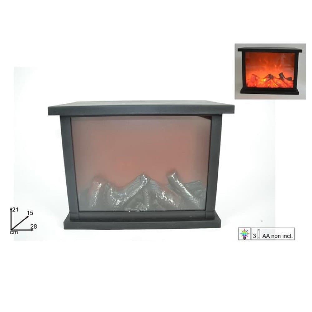 Caminetto Con Fuoco Led Batteria 21 X 28 X 15 Cm Decorativo Natale Camino Casa, arredamento e bricolage > Decorazione della casa Trade Shop italia - Napoli, Commerciovirtuoso.it