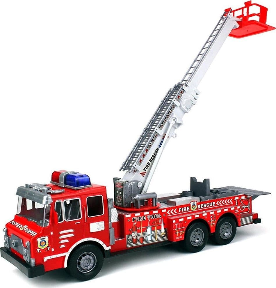 Camion-Dei-Pompieri-A-Frizione-Vigili-Del-Fuoco-Veicolo-Giocattolo-Bambini-F0358