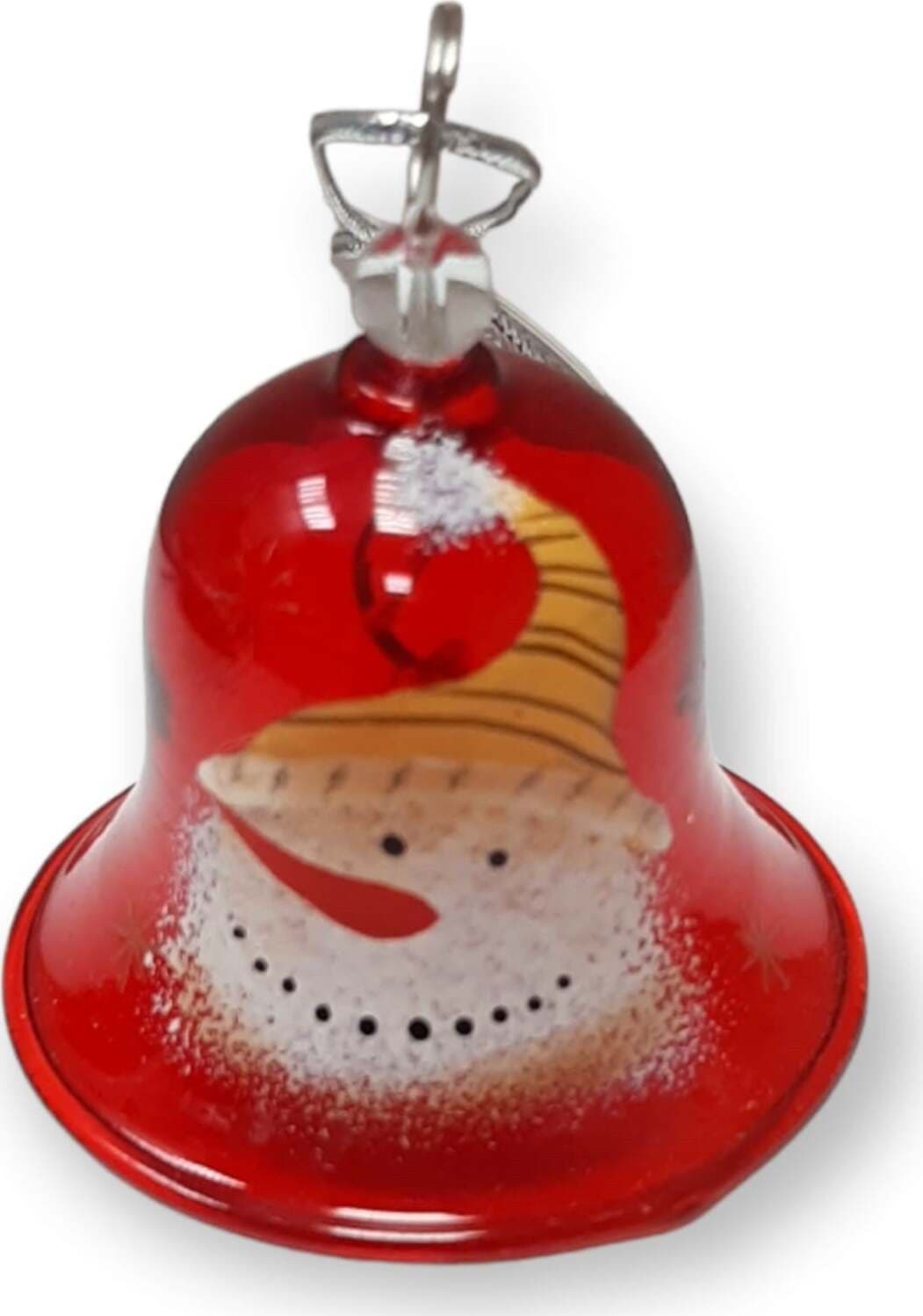 Campanella di natale in vetro Rosso Dipinta Assortito Ciao Srl