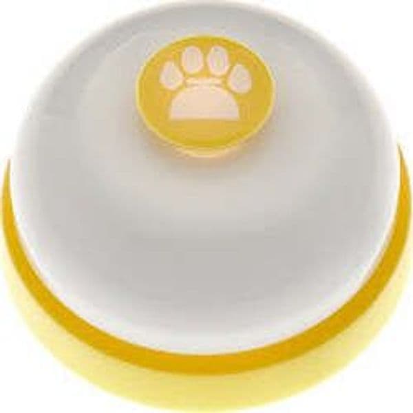 CAMPANELLO ADDESTRAMENTO GIALLO E BIANCO Ø 7X4,5 CM Ferribiella