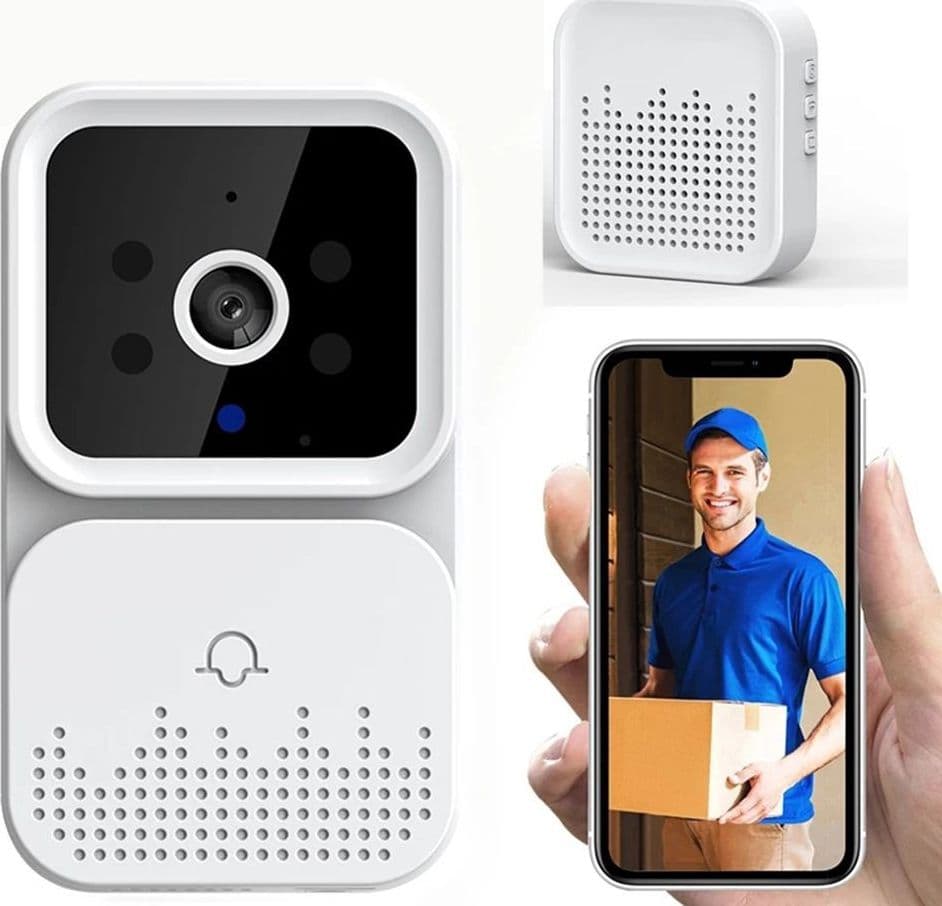 Campanello Video Hd Visione Notturna Wireless Citofono Videocitofono Smart Fai da te/Sicurezza e protezione/Sistemi di sicurezza domestica/Video Campanelli Trade Shop italia - Napoli, Commerciovirtuoso.it