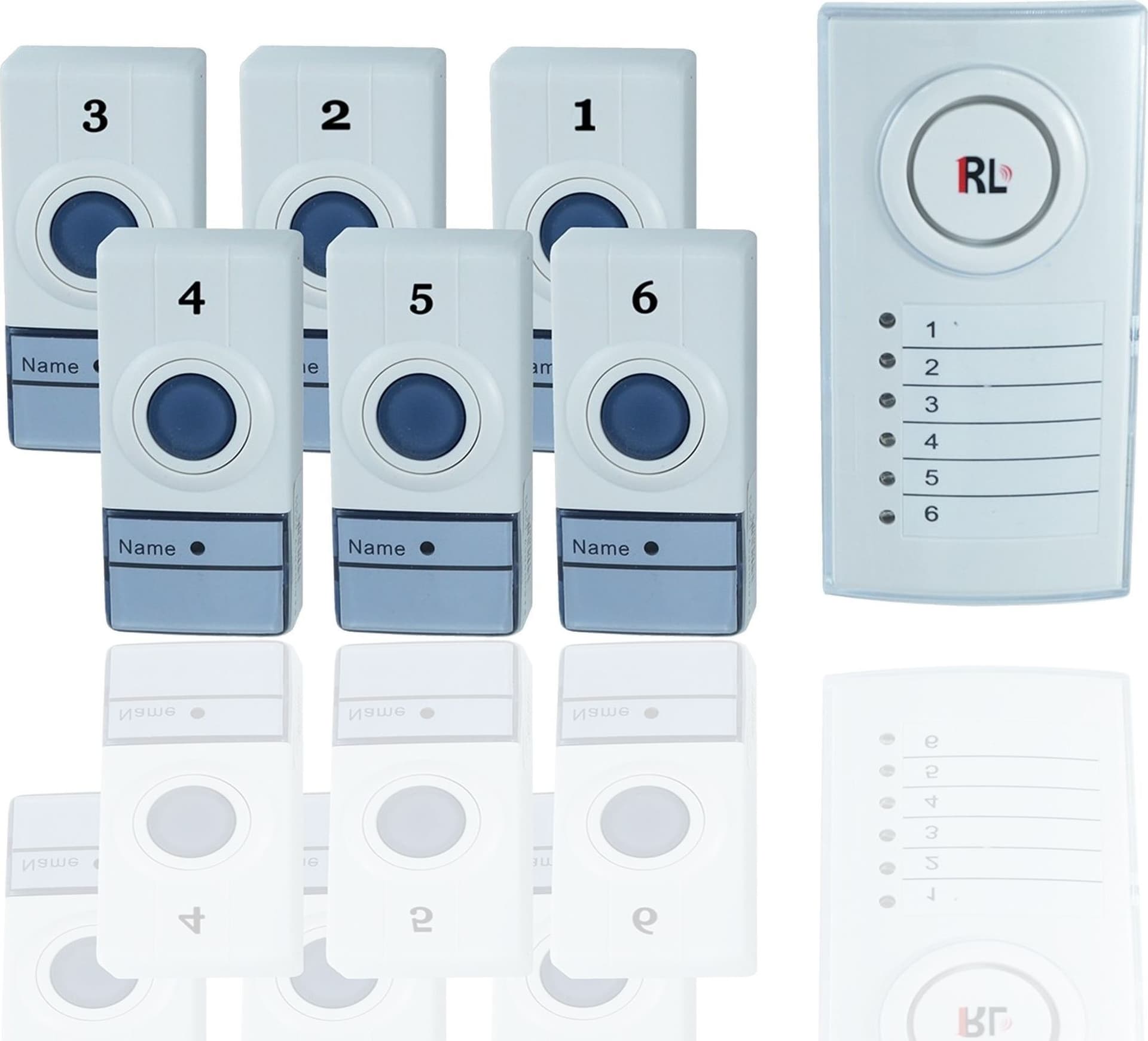 Campanello-Wireless-Senza-Fili-Casa-Ufficio-Con-6-Zone-Porte-Separate-Digitale