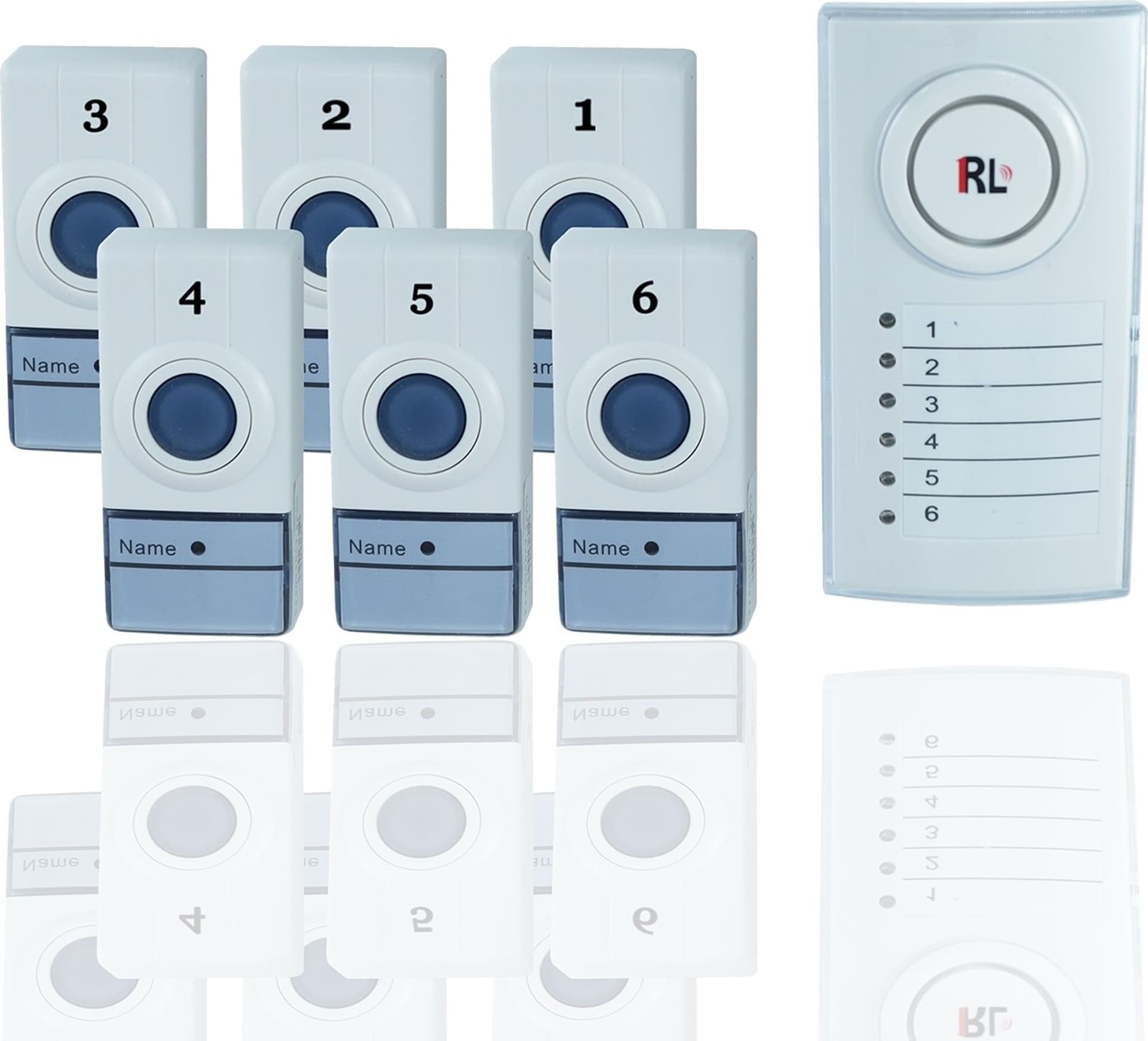 Campanello-Wireless-Senza-Fili-Casa-Ufficio-Con-6-Zone-Porte-Separate-Digitale