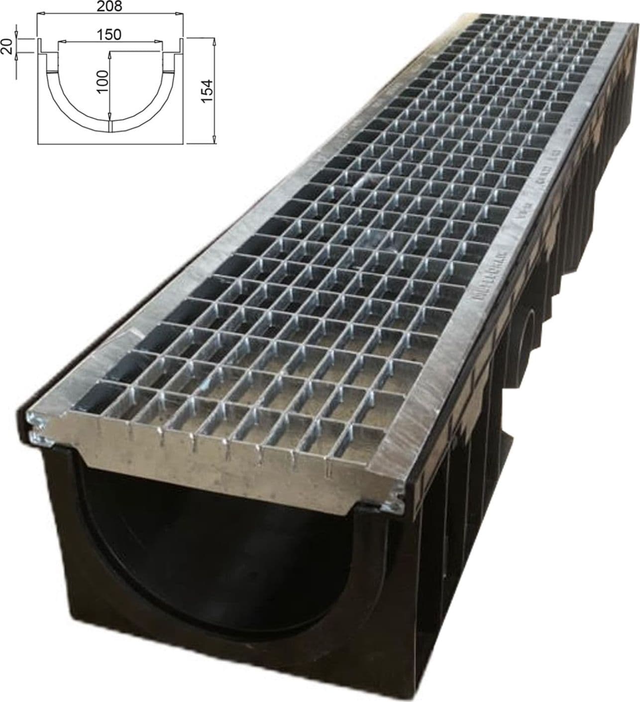 Canaletta-di-scolo-acqua-carrabile-in-PP-PE-con-griglia-zincata-208X154