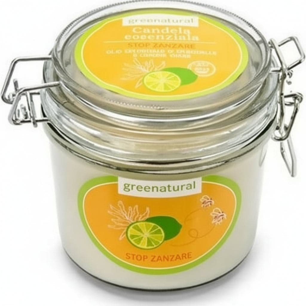 Candela Alla Soia Stop Zanzare Candela Alla Soia Stop Zanzare Citronella e Limone 350 gr Tiziana non solo gioielli - Civitanova Marche, Commerciovirtuoso.it