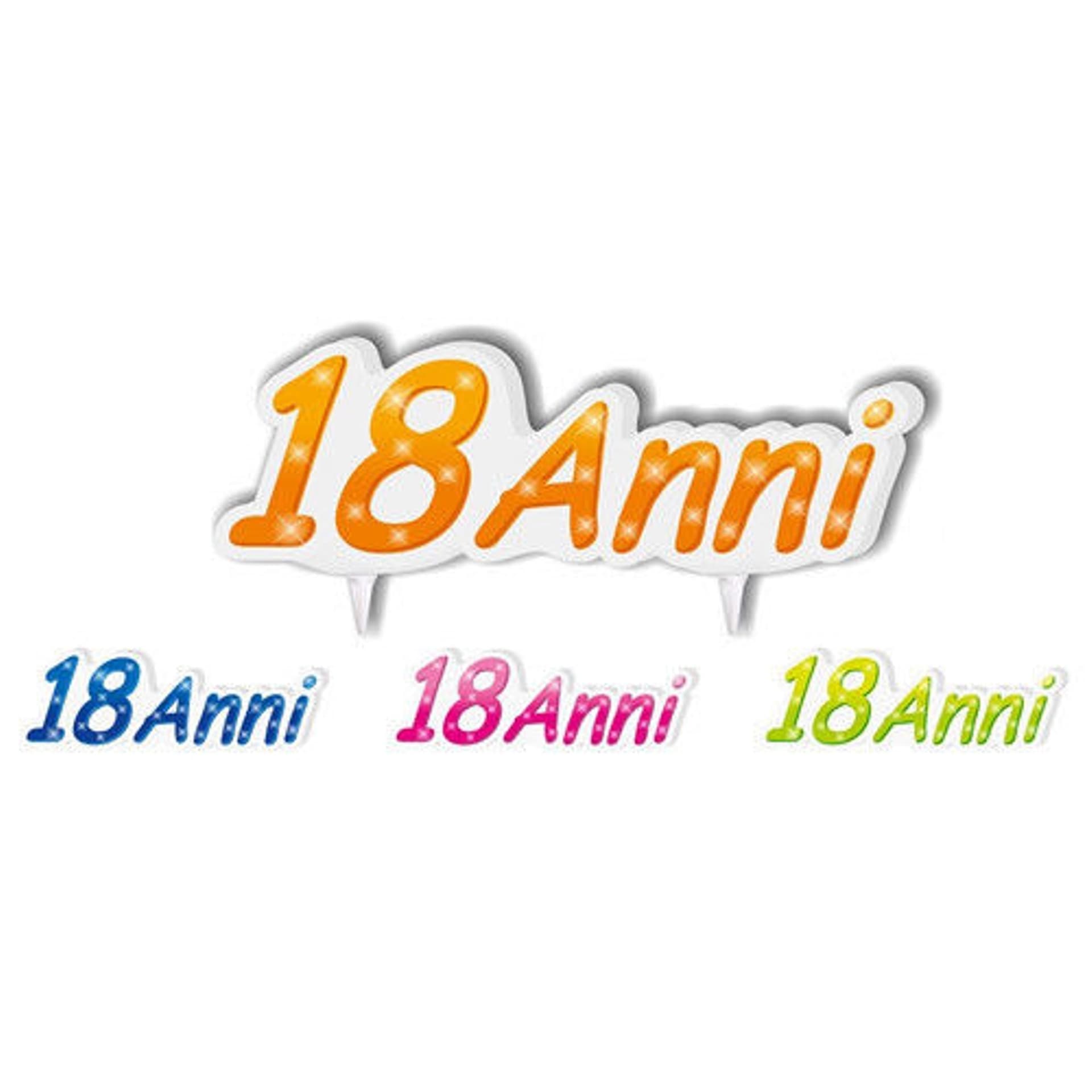 CANDELA CANDELINA TORTA 18 ANNI SCRITTA SAGOMATA FESTA PARTY MAGGIORENNE Casa e cucina/Hobby creativi/Materiali per hobby creativi/Forniture per feste/Articoli per feste e compleanni per bambini/Decorazioni/Candele Trade Shop italia - Napoli, Commerciovirtuoso.it