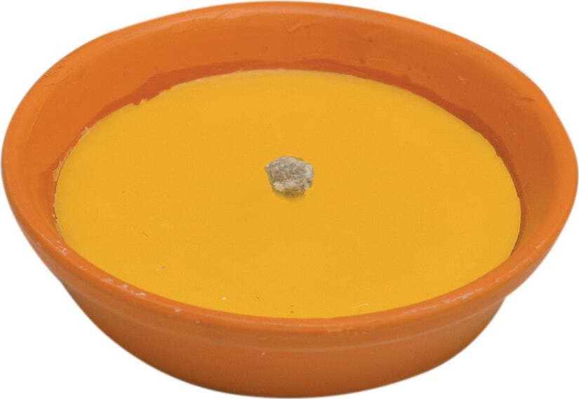 Candela Citronella Per Esterno In Coccio Di Terracotta 14 Cm Candela Antizanzare Con Stoppino Antivento Casa e cucina/Decorazioni per interni/Candele e portacandele/Candele/Candele in vasetto Ferus - Montoro, Commerciovirtuoso.it