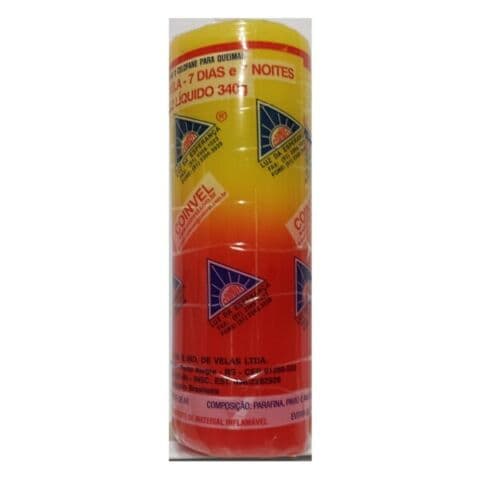 CER040 CANDELA ESOTERICA BRASILIANA SETE DIAS AMARILLO ROJO GIALLO ROSSA in Candele esoteriche Agbon - Martinsicuro, commercioVirtuoso.it