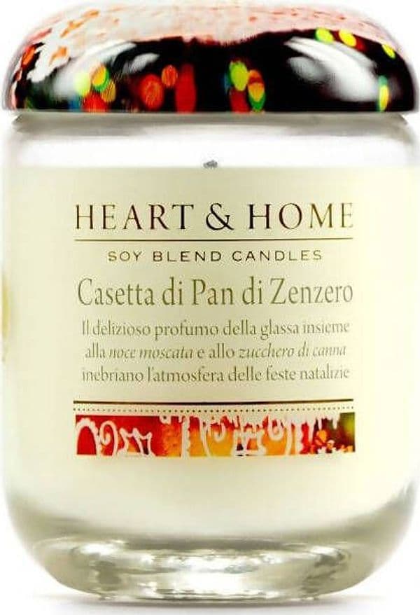 Candela Profumata Heart&Home in Cera di Soia “Casetta di Pan di Zenzero” 115 gr Profumazioni per Ambienti Candela Profumata Tiziana non solo gioielli - Civitanova Marche, Commerciovirtuoso.it