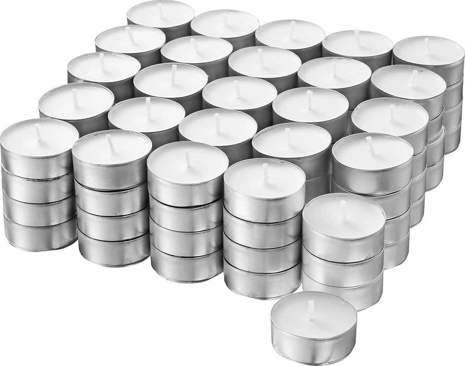 Candele Tealight Bianche 50 Pezzi, Tealight Cera Colore Bianco, Set 50 Lumini Non Profumati Ø 38mm Made in Italy Casa e cucina/Decorazioni per interni/Candele e portacandele/Candele/Lumini Ferus - Montoro, Commerciovirtuoso.it