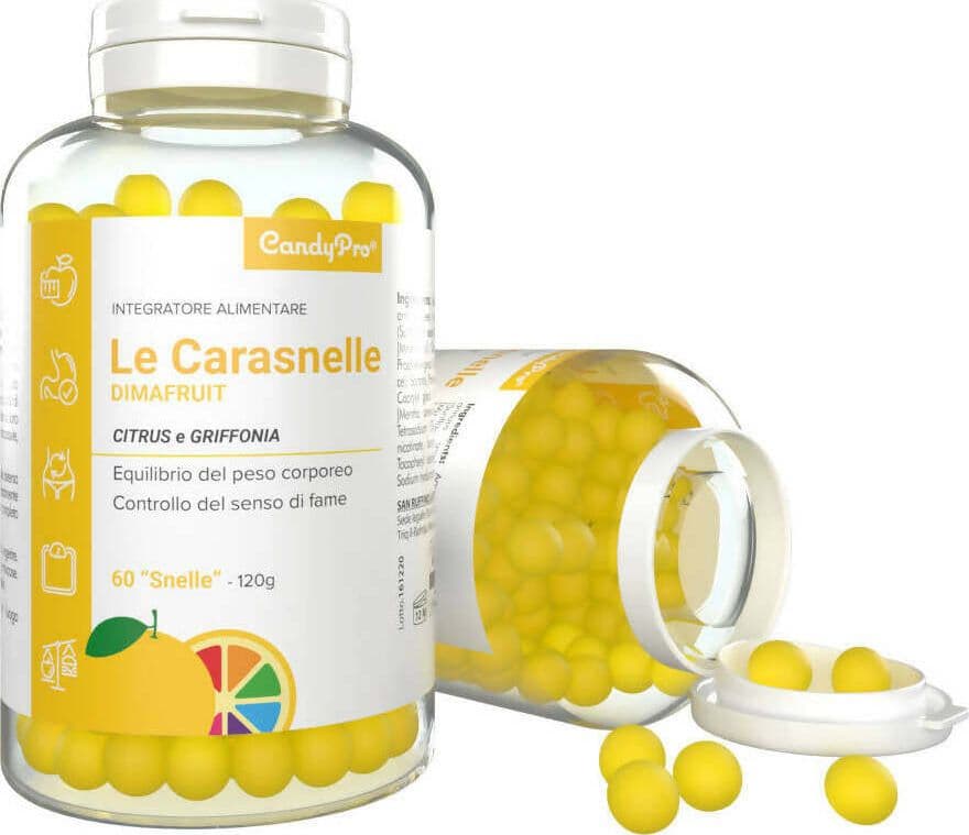 Candy-Pro-Carasnella---Caramelle-Dimagranti-al-Gusto-Naturale-con-Griffonia,-Arancio-Amaro-e-Pompelmo---120g