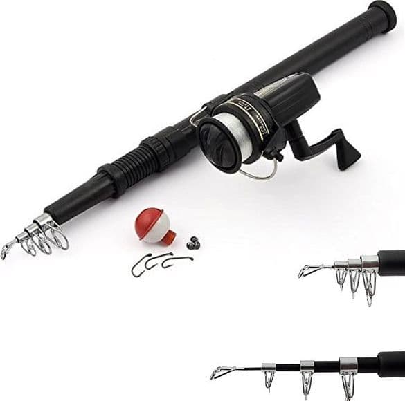 CANNA DA PESCA TELESCOPICA CON MULINELLO E ACCESSORI PER PRINCIPIANTI 160CM MAX Sport e tempo libero/Caccia e Pesca/Pesca/Pesca a mosca/Canne da pesca Trade Shop italia - Napoli, Commerciovirtuoso.it