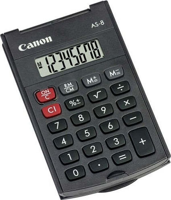 Canon - Calcolatrice - tascabile - AS8HB Cancelleria e prodotti per ufficio/Elettronica per ufficio/Calcolatrici/Semplici Eurocartuccia - Pavullo, Commerciovirtuoso.it