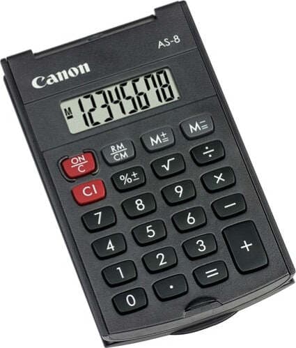 Canon - Calcolatrice - tascabile - AS8HB Cancelleria e prodotti per ufficio/Elettronica per ufficio/Calcolatrici/Semplici Eurocartuccia - Pavullo, Commerciovirtuoso.it