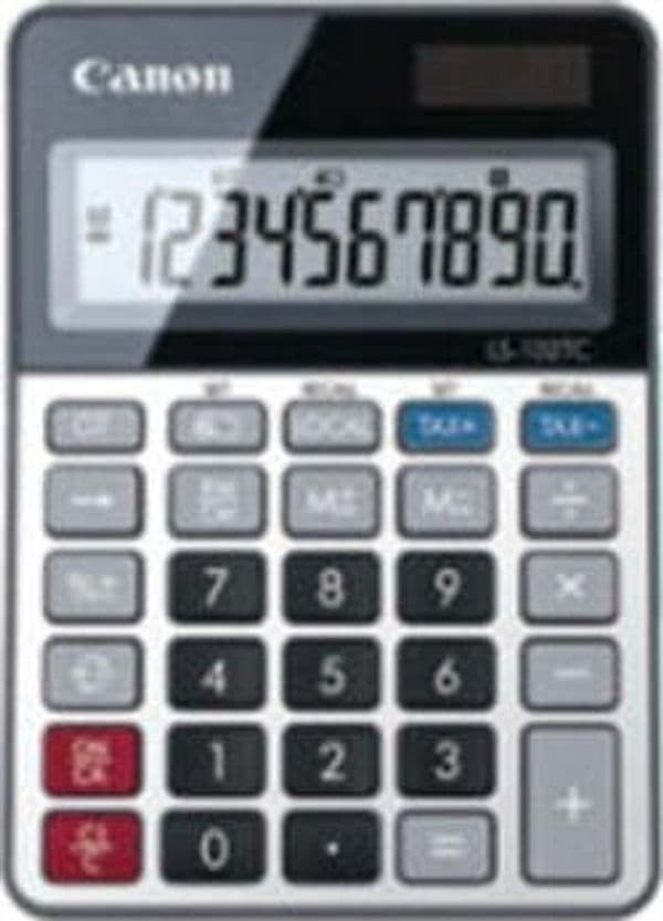 Canon - Calcolatrice LS-102TC - Grigio - 2471C001 Cancelleria e prodotti per ufficio/Elettronica per ufficio/Calcolatrici/Finanziarie Eurocartuccia - Pavullo, Commerciovirtuoso.it