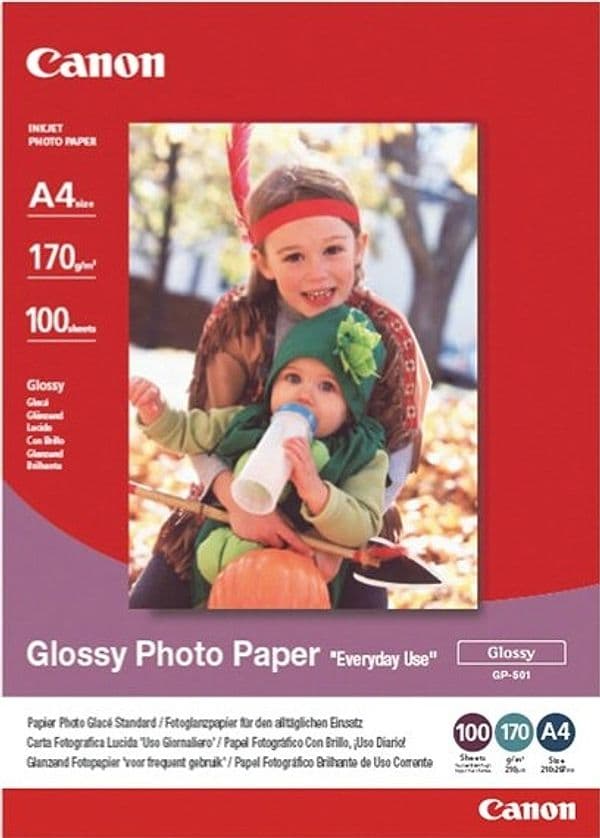 Canon - Carta lucida fotografica GP-501 - A4 - 100 Fogli - 0775B001 Cancelleria e prodotti per ufficio/Carta blocchi e quaderni/Carta/Carta per fotocopiatrici e stampanti/Carta per fotocopiatrice e multiuso Eurocartuccia - Pavullo, Commerciovirtuoso.it
