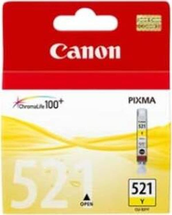 Canon - Cartuccia ink - Giallo - 2936B001 - CLI521 Y - 510 pag Elettronica/Informatica/Stampanti e accessori/Accessori per stampanti a inchiostro e laser/Cartucce d'inchiostro Eurocartuccia - Pavullo, Commerciovirtuoso.it