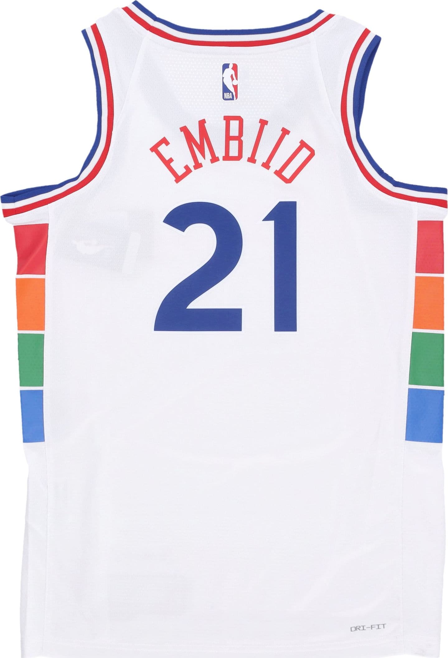 NIKE NBA Canotta Basket Uomo Nba Dri Fit Swingman Jersey No 21 Joel Embiid Phi76e White/original Team Colors da uomo in T-Shirt Drestige - Casamassima, commercioVirtuoso.it