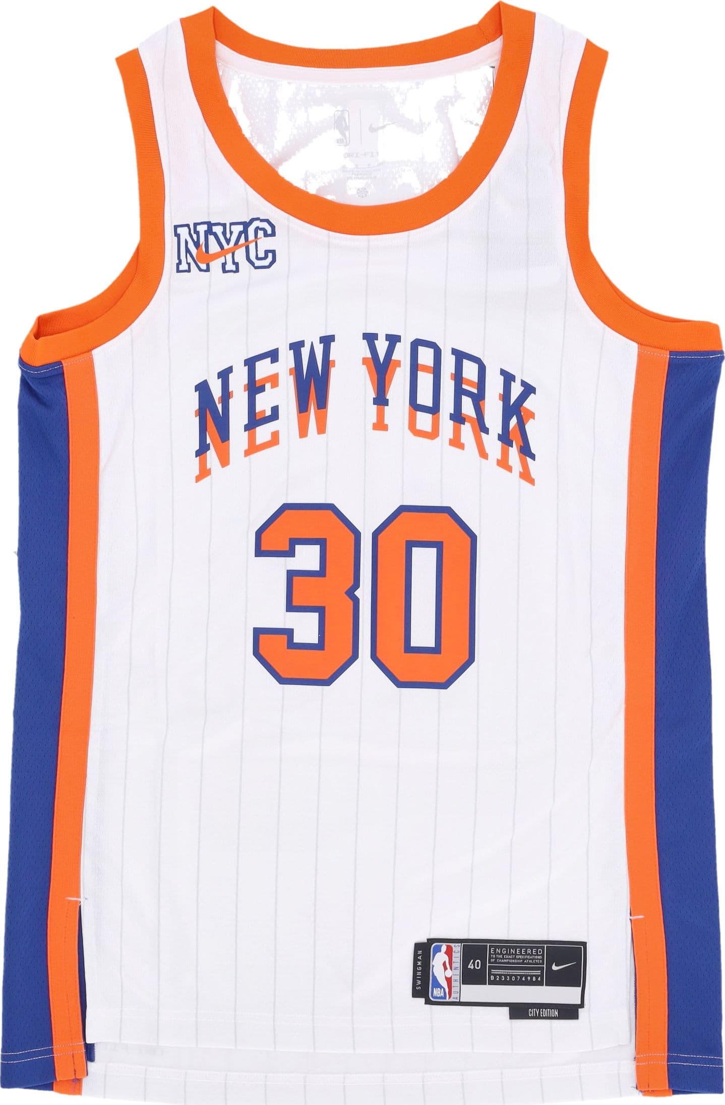 NIKE NBA Canotta Basket Uomo Nba Dri Fit Swingman Jersey No 30 Julius Randle Neykni White/original Team Colors da uomo in T-Shirt Drestige - Casamassima, commercioVirtuoso.it