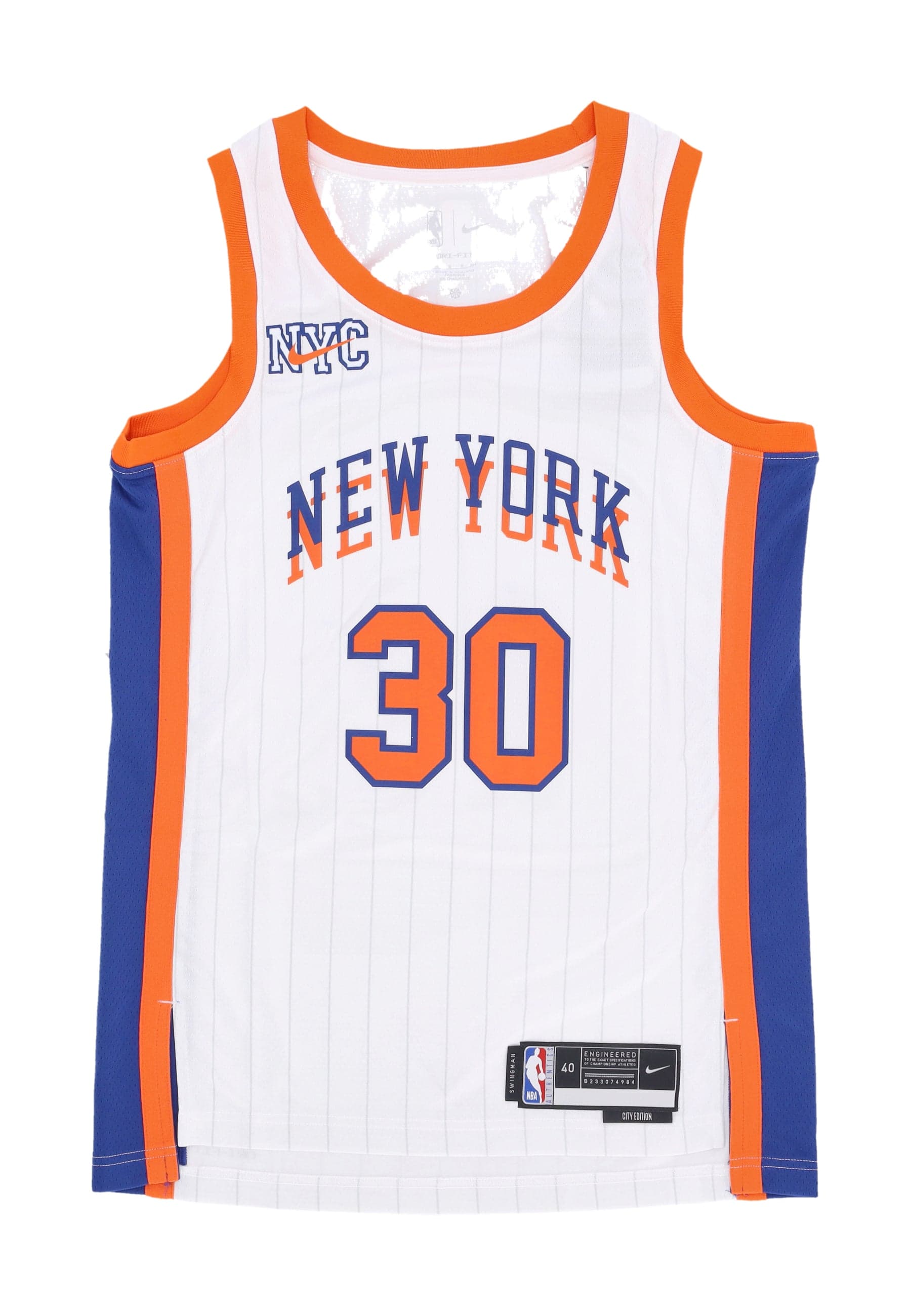 NIKE NBA Canotta Basket Uomo Nba Dri Fit Swingman Jersey No 30 Julius Randle Neykni White/original Team Colors da uomo in T-Shirt Drestige - Casamassima, commercioVirtuoso.it