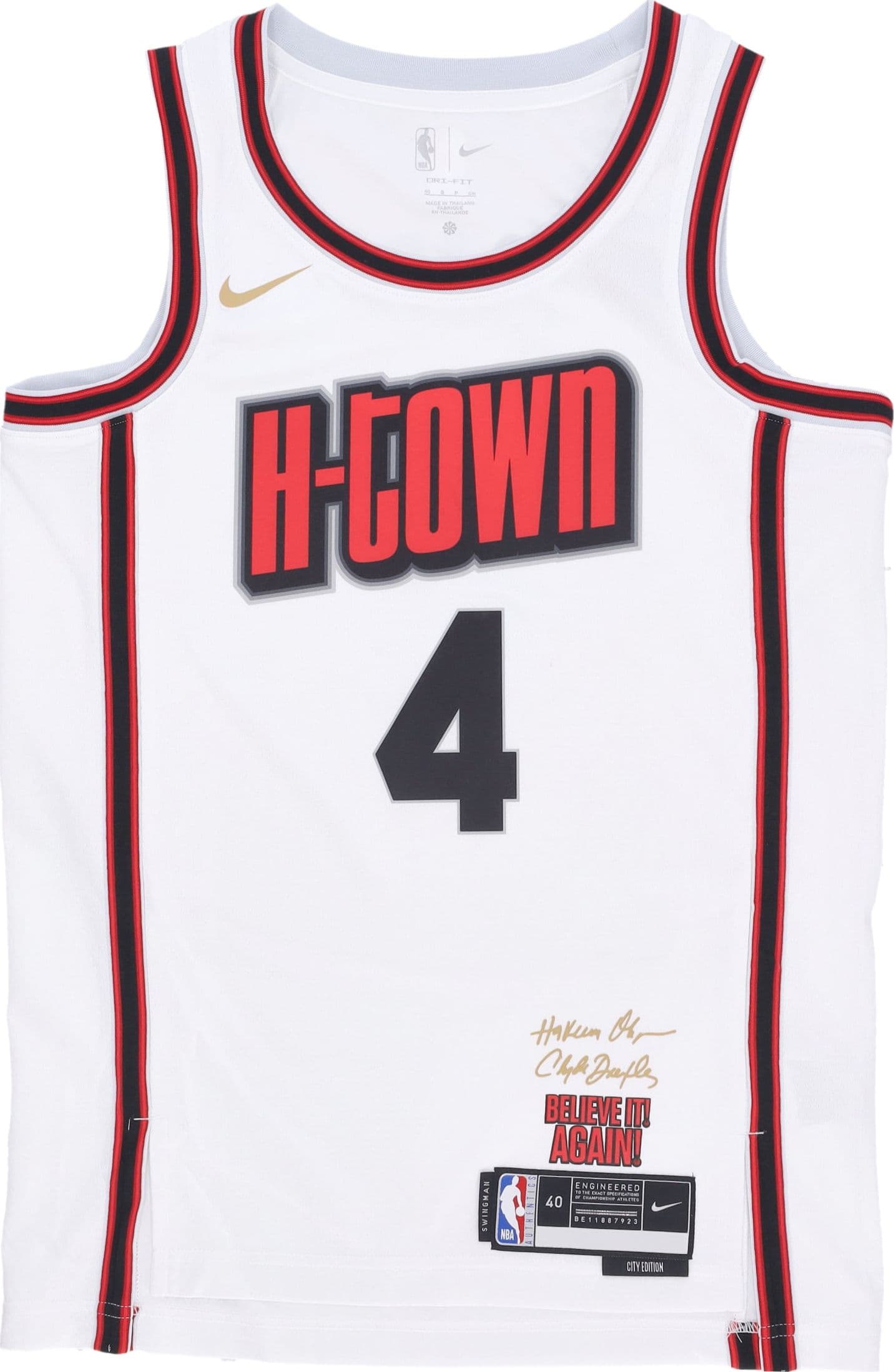 NIKE NBA Canotta Basket Uomo Nba Dri Fit Swingman Jersey No 4 Jalen Green Houroc White/original Team Colors da uomo in T-Shirt Drestige - Casamassima, commercioVirtuoso.it