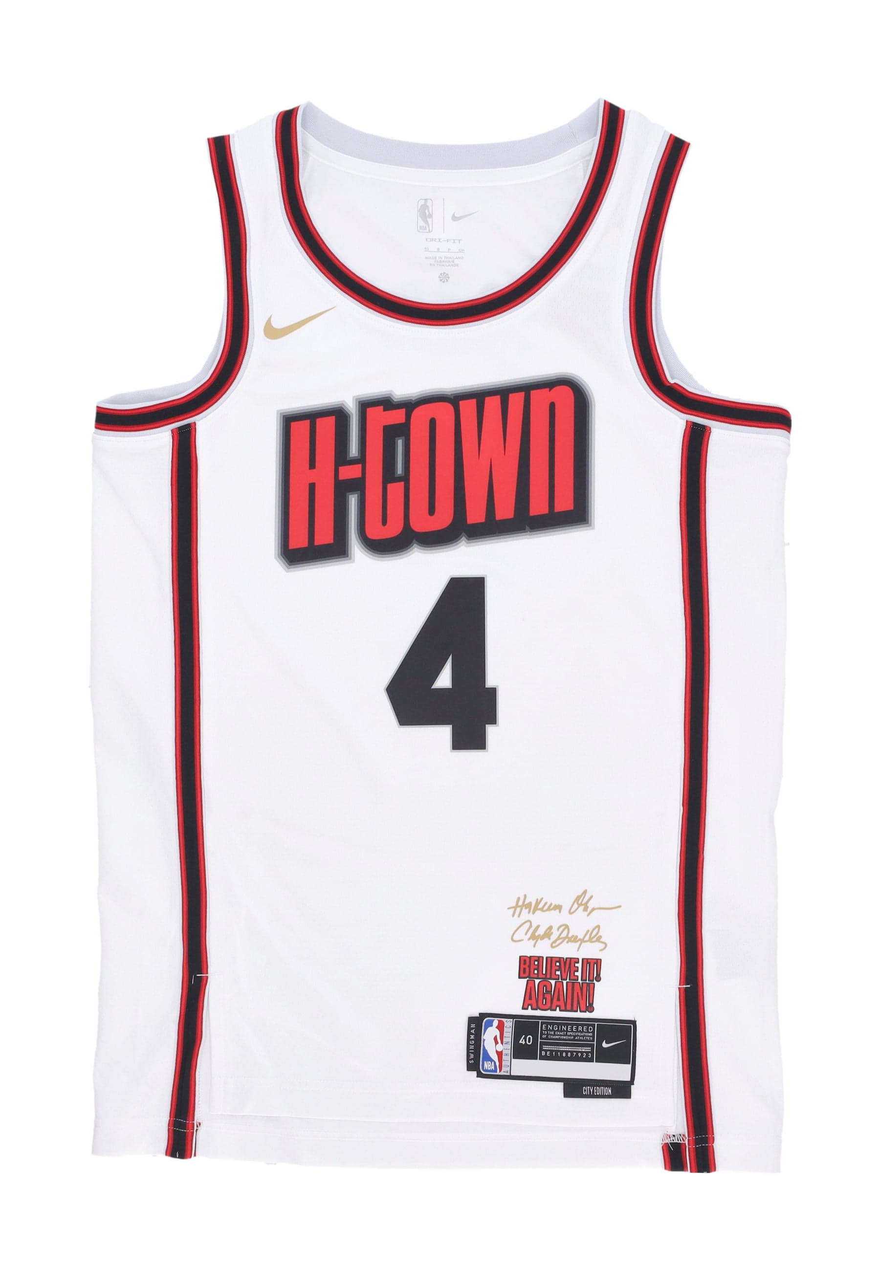 NIKE NBA Canotta Basket Uomo Nba Dri Fit Swingman Jersey No 4 Jalen Green Houroc White/original Team Colors da uomo in T-Shirt Drestige - Casamassima, commercioVirtuoso.it
