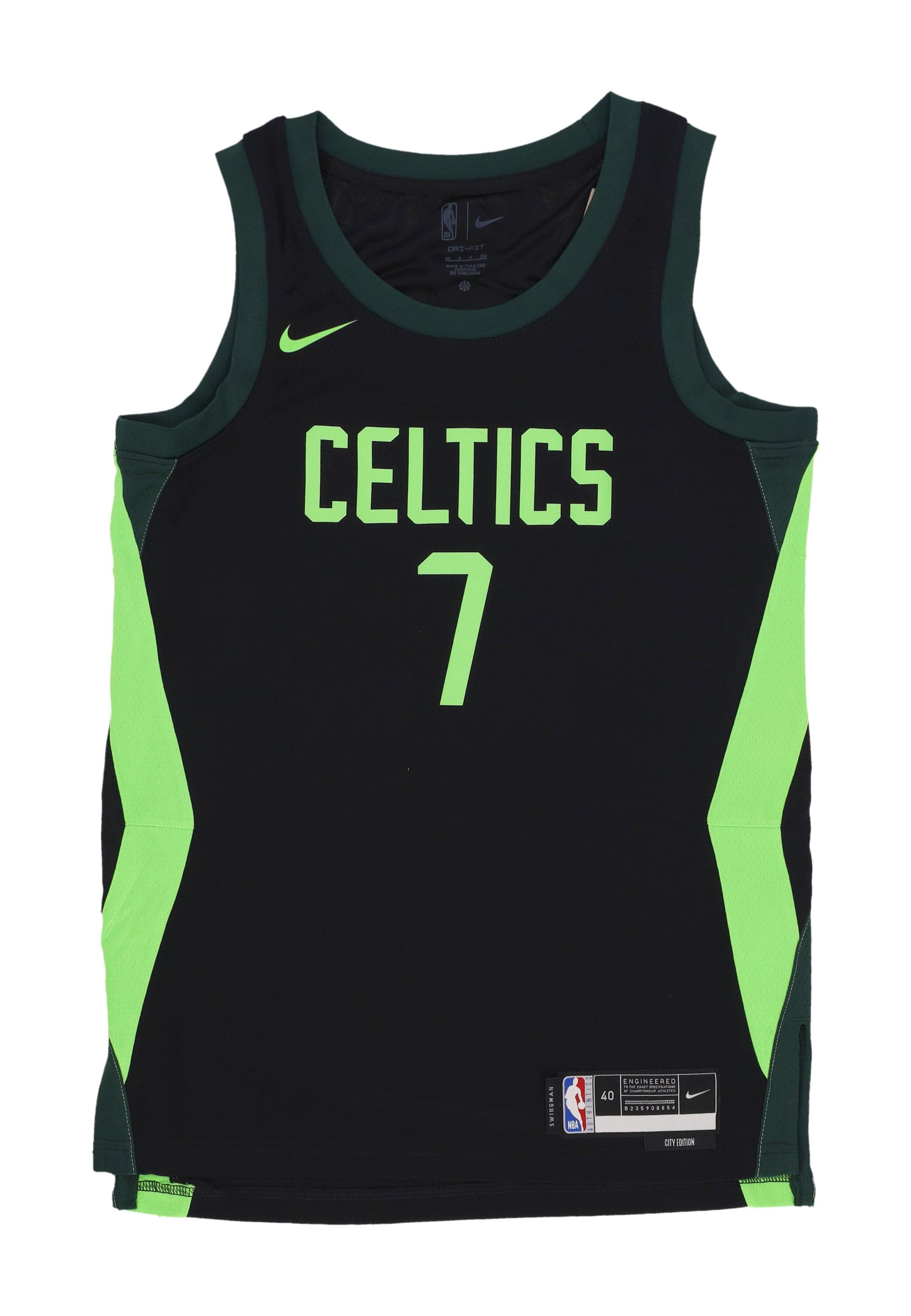 NIKE NBA Canotta Basket Uomo Nba Dri Fit Swingman Jersey No 7 Jaylen Brown Boscel Black/pro Green da uomo in T-Shirt Drestige - Casamassima, commercioVirtuoso.it