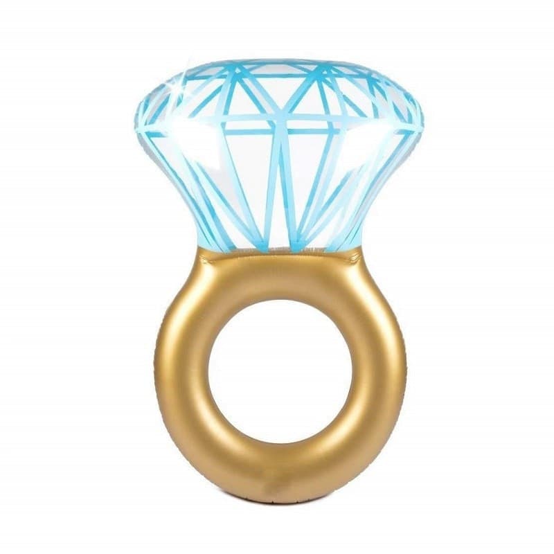 Canotto-Anello-Diamante-Gonfiabile-Salvagente-Materasso-Ciambella-Mare-Piscina