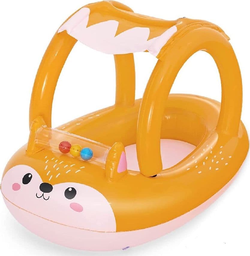 Canotto Canottino Volpe Gonfiabile Bambini Con Parasole Mare Piscina 85x58cm 34168 Giochi e giocattoli/Sport e giochi all'aperto/Giochi aquatici e piscine per bambini/Canotti e gonfiabili galleggianti Trade Shop italia - Napoli, Commerciovirtuoso.it