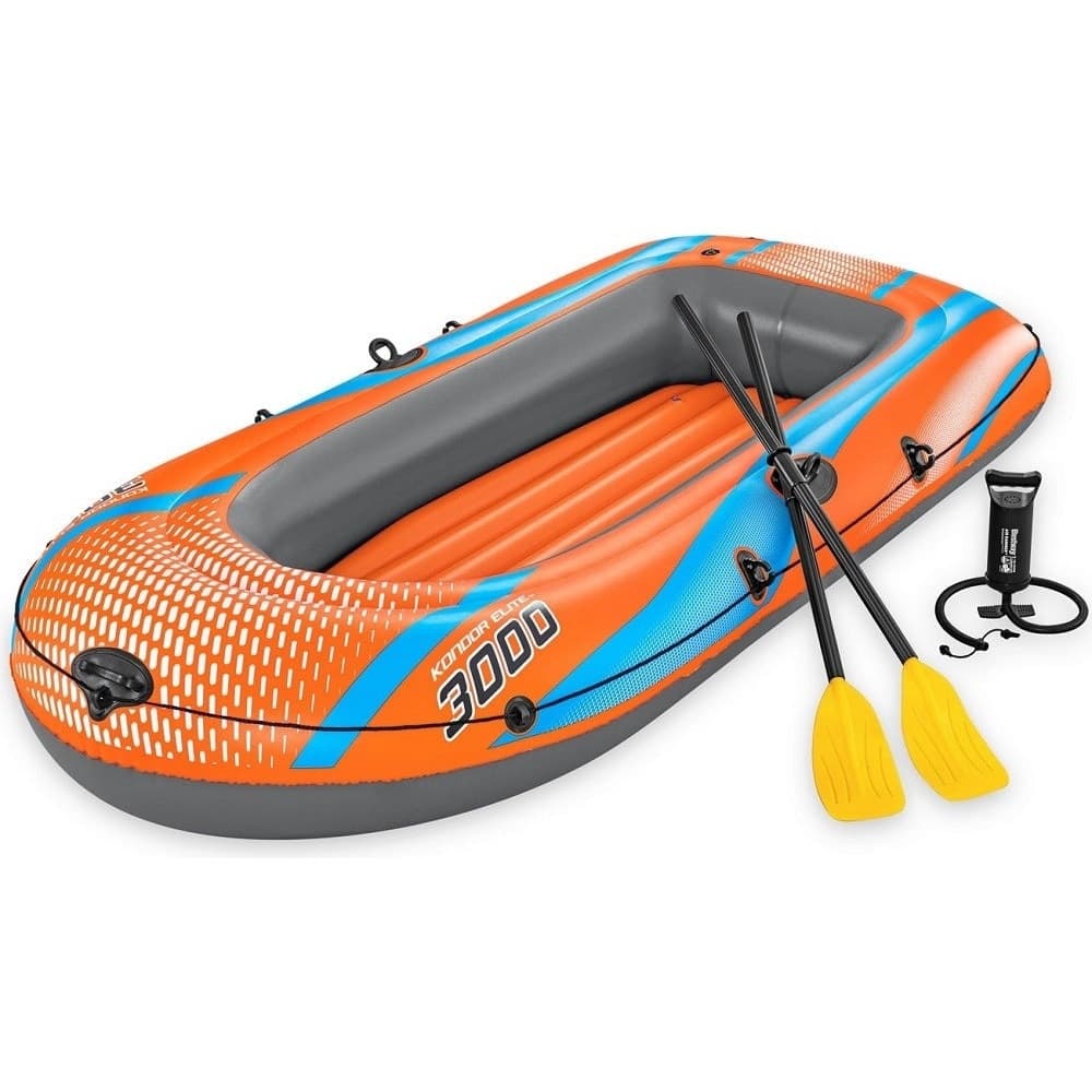 Canotto Gonfiabile Kondor Elite 3000 246x122x45cm Con Remi Pompa Fiume Lago 61145 Giochi e giocattoli/Sport e giochi all'aperto/Giochi aquatici e piscine per bambini/Canotti e gonfiabili galleggianti Trade Shop italia - Napoli, Commerciovirtuoso.it