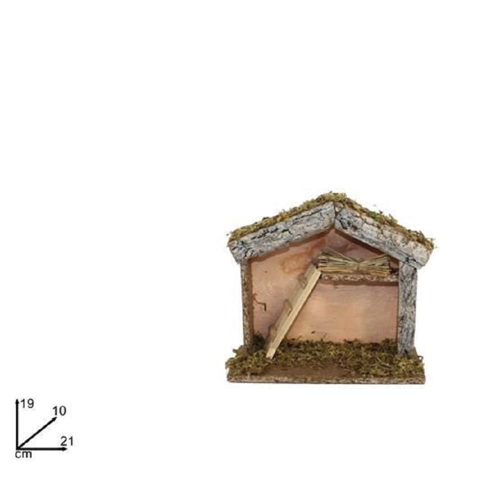 Capanna Con Corteccia Muschio Scala 21x19x10cm Presepe Decorazione Addobbo Natale Casa, arredamento e bricolage > Prodotti per Feste > Prodotti Natalizi Trade Shop italia - Napoli, Commerciovirtuoso.it