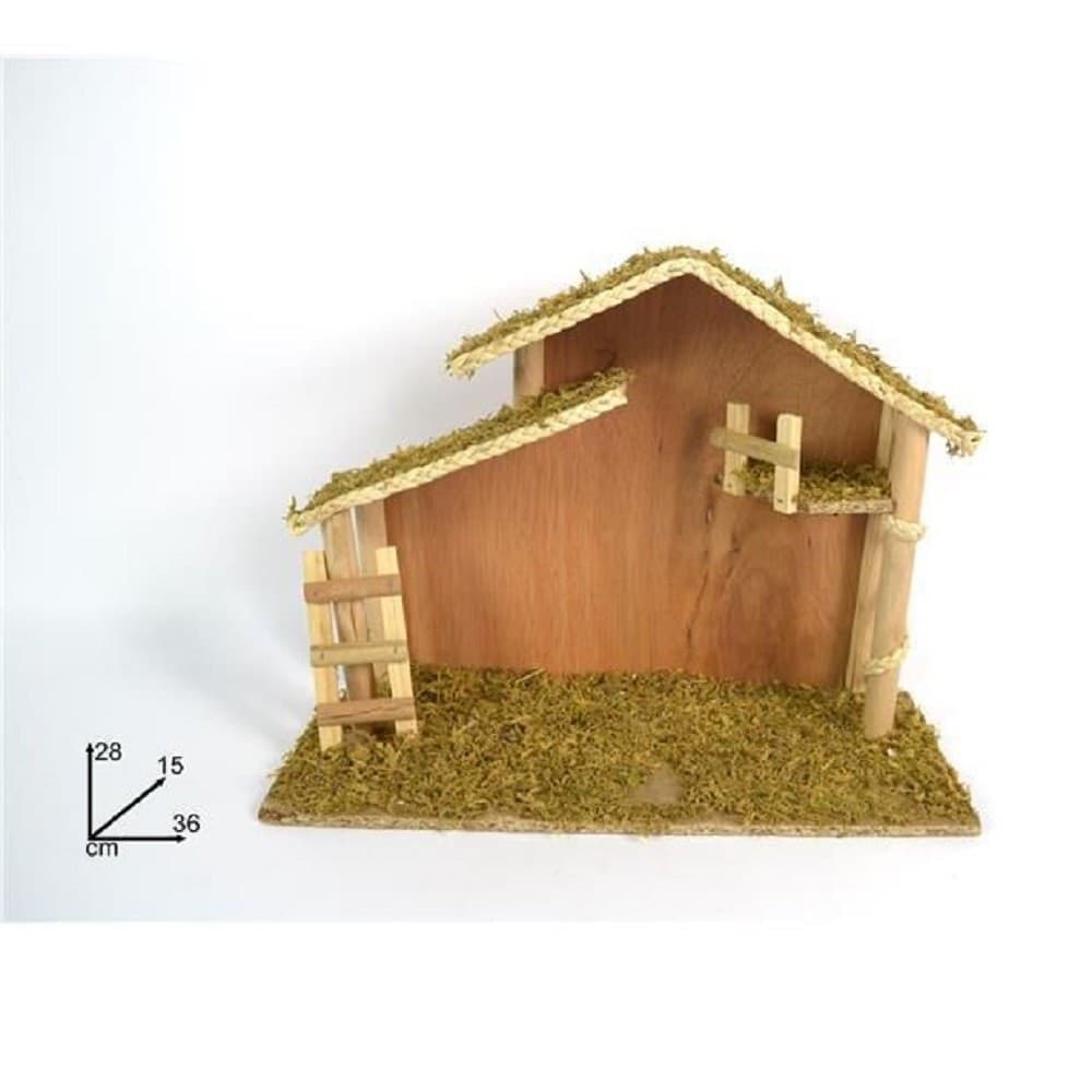 Capanna Vuota Con Scaletta Muschio 36x28x15cm Presepe Addobbo Decorazione Natale Casa, arredamento e bricolage > Prodotti per Feste > Prodotti Natalizi Trade Shop italia - Napoli, Commerciovirtuoso.it