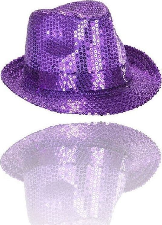 CAPPELLO BORSALINO PAILLETTES VIOLA SPETTACOLO TEATRO PAILLETTE UOMO DONNA Casa e cucina/Hobby creativi/Materiali per hobby creativi/Forniture per feste/Articoli per feste e compleanni per adulti/Cappellini maschere e accessori/Cappelli Trade Shop italia - Napoli, Commerciovirtuoso.it