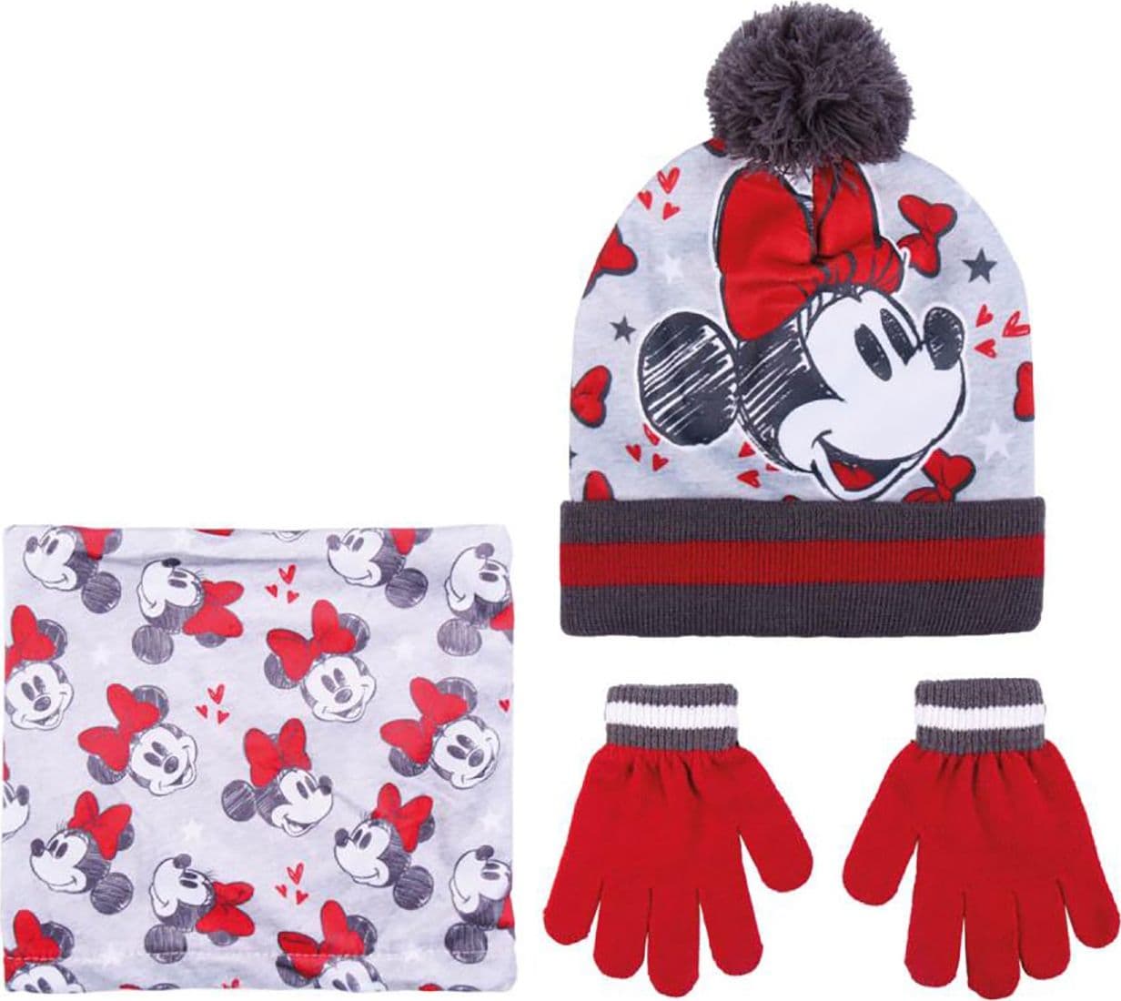 Cappello scaldacollo e guanti Minnie veste dai 3 agli 7 anni con scatola regalo Moda/Bambine e ragazze/Accessori/Coordinati invernali Store Kitty Fashion - Roma, Commerciovirtuoso.it