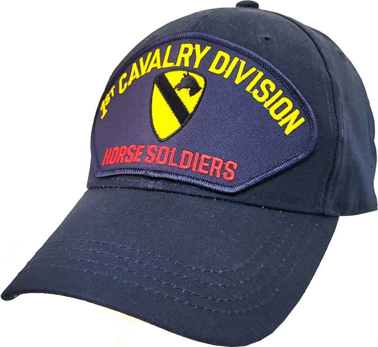 Cappello Uomo 1st Cavalry Division Vietnam in Cotone Con Frontino