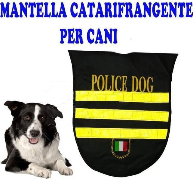 Cappotto Vestito Impermeabile Catarifrangente Cane Police Dog Taglia M Trade Shop italia - Napoli, Commerciovirtuoso.it