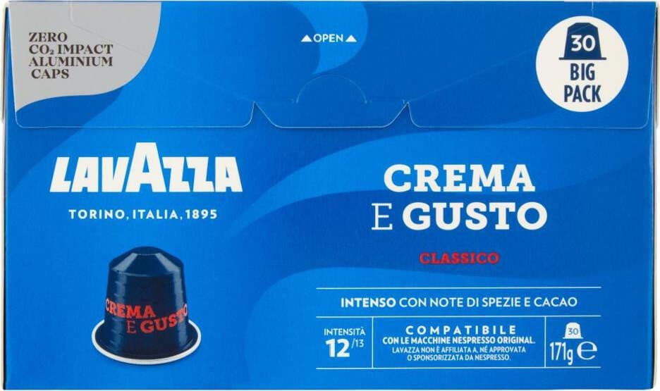 Capsule caffè Lavazza Nespresso Crema & Gusto 7034 Alimentari e cura della casa/Caffè tè e bevande/Caffè/Cialde e capsule di caffè/ Scontolo.net - Potenza, Commerciovirtuoso.it