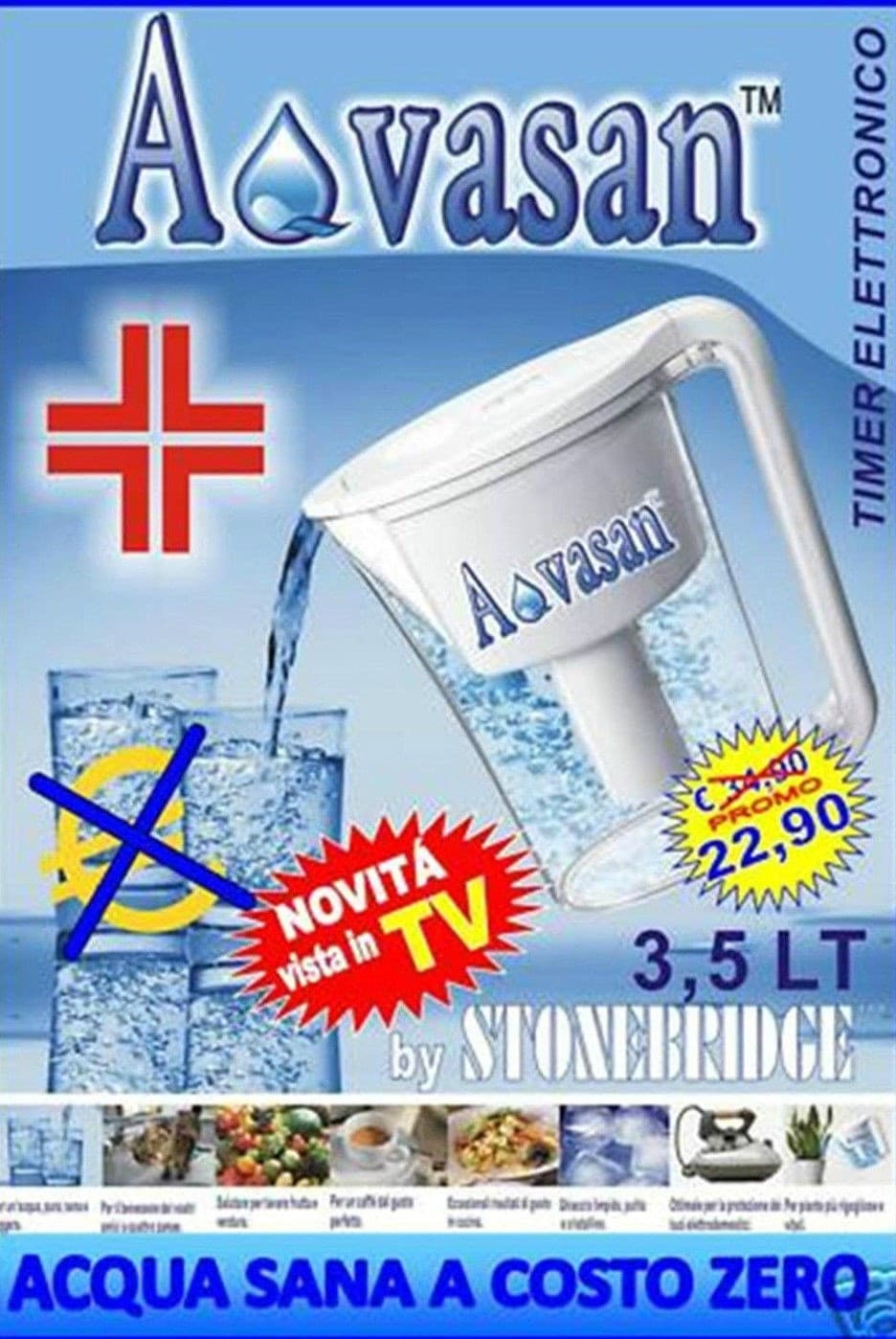 CARAFFA DEPURANTE FILTRANTE PER ACQUA DA 3,5 LT TIMER ELETTRONICO Casa e cucina/Stoviglie/Bicchieri e cristalli/Brocche carraffe e decanter/Brocche e caraffe Trade Shop italia - Napoli, Commerciovirtuoso.it