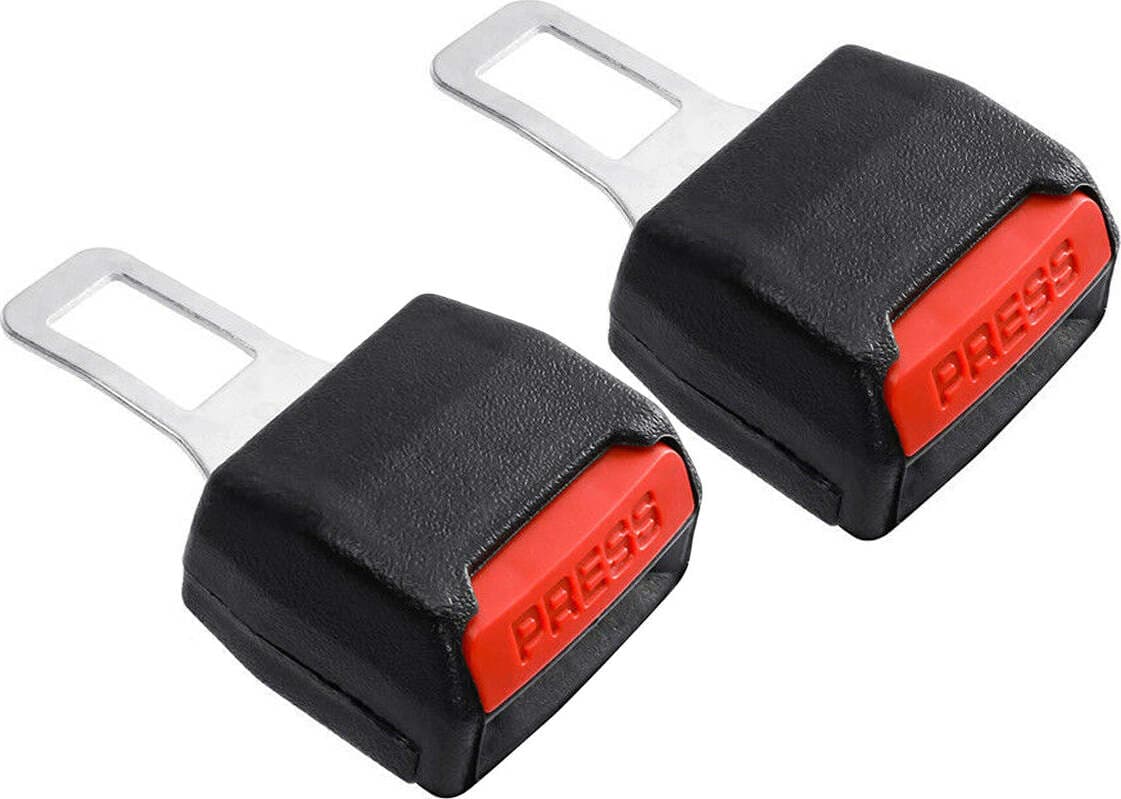 CARALL 2 PZ Ganci Prolunga Per Cintura di Sicurezza Universale Beep Bip Stop Blocca Allarme Sonoro Auto