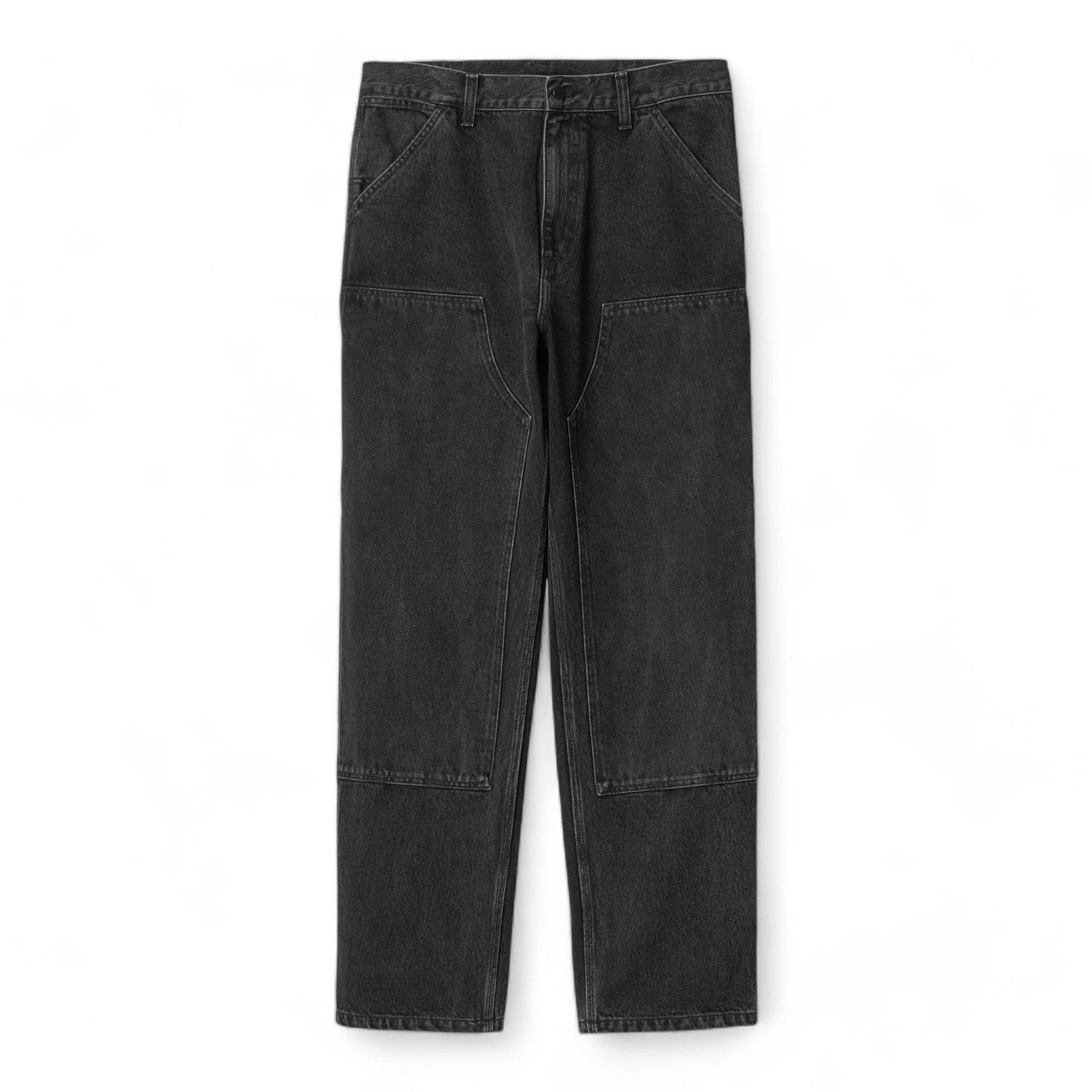 CARHARTT WIP carhartt wip double knee pant - black stone washed da uomo in Abbigliamento tecnico e protettivo Drestige - Casamassima, commercioVirtuoso.it