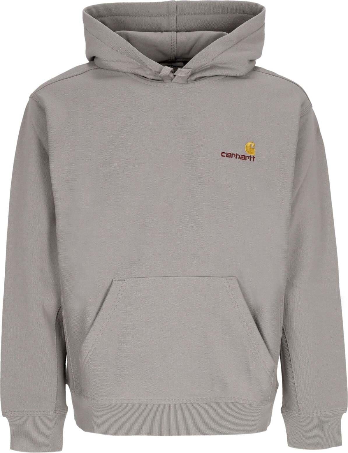 CARHARTT-WIP-Felpa-Cappuccio-Uomo-Hooded-American-Script-Marengo-da-uomo