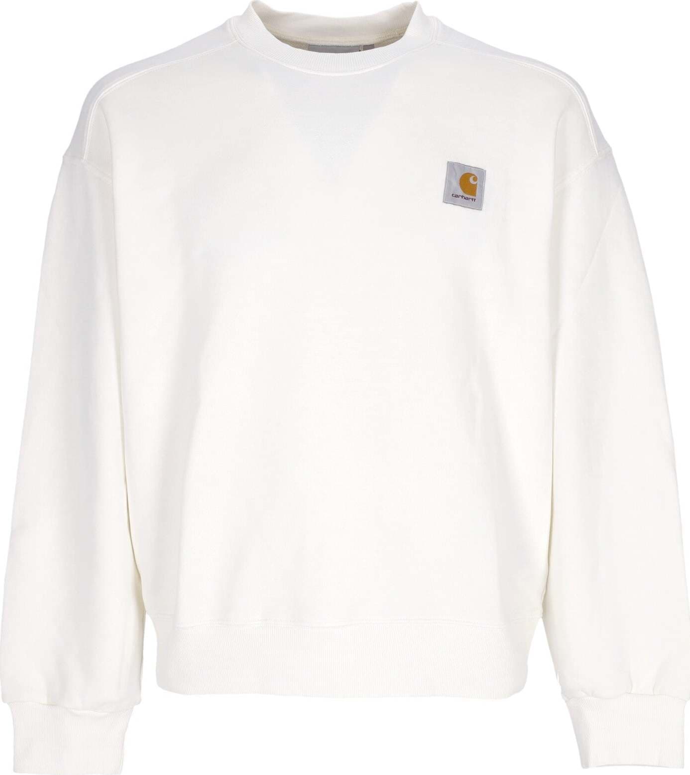 CARHARTT-WIP-Felpa-Leggera-Girocollo-Uomo-Nelson-Sweat-Wax-Garment-Dyed-da-uomo