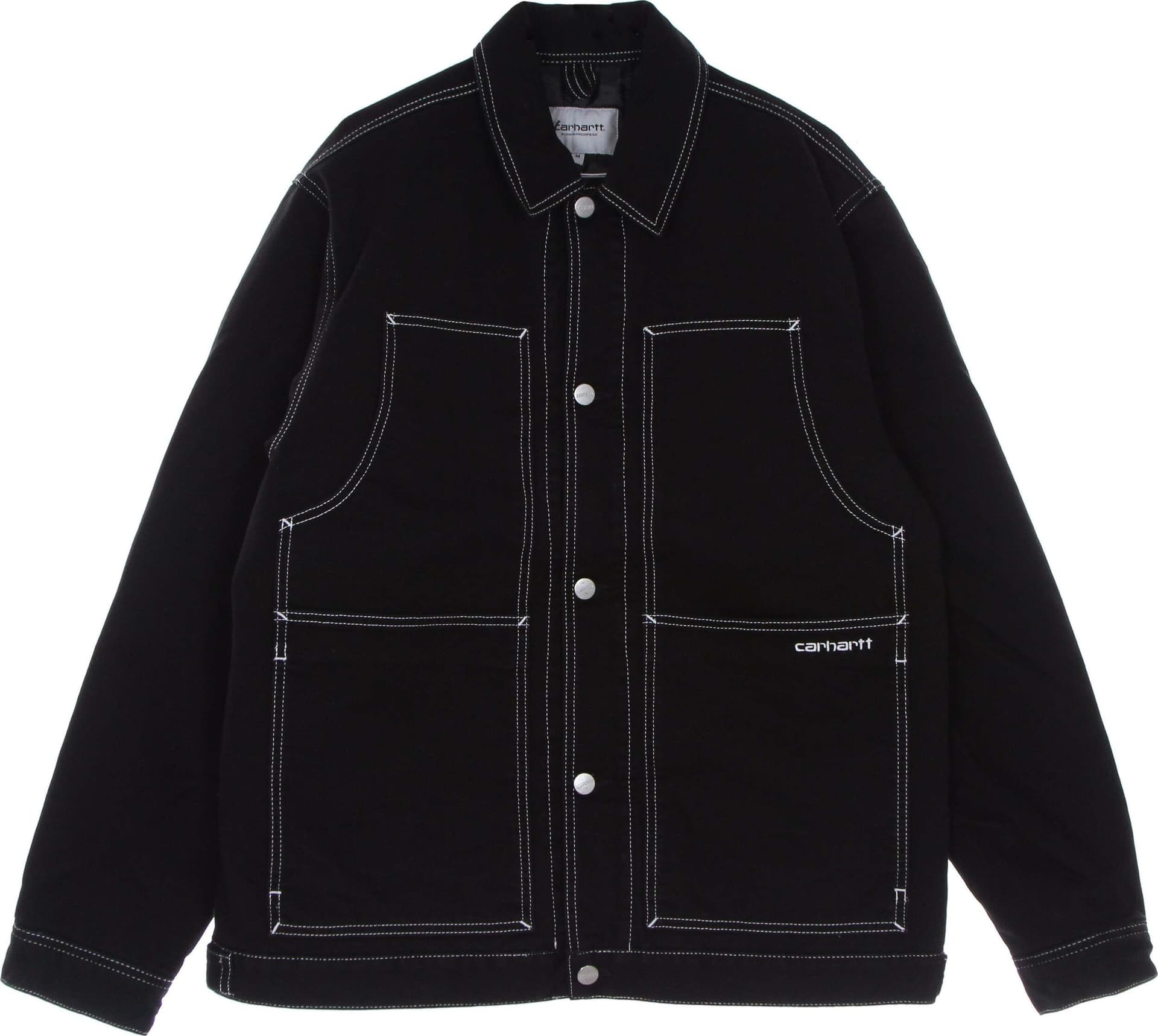 CARHARTT-WIP-Giacca-Workwear-Uomo-Double-Front-Jacket-Black-da-uomo