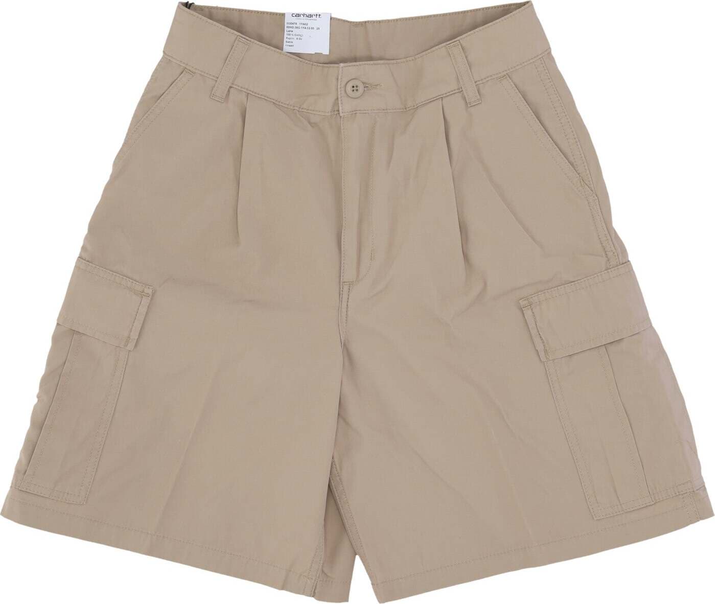 CARHARTT-WIP-Pantalone-Corto-Uomo-Cole-Cargo-Short-Sable-Rinsed-da-uomo