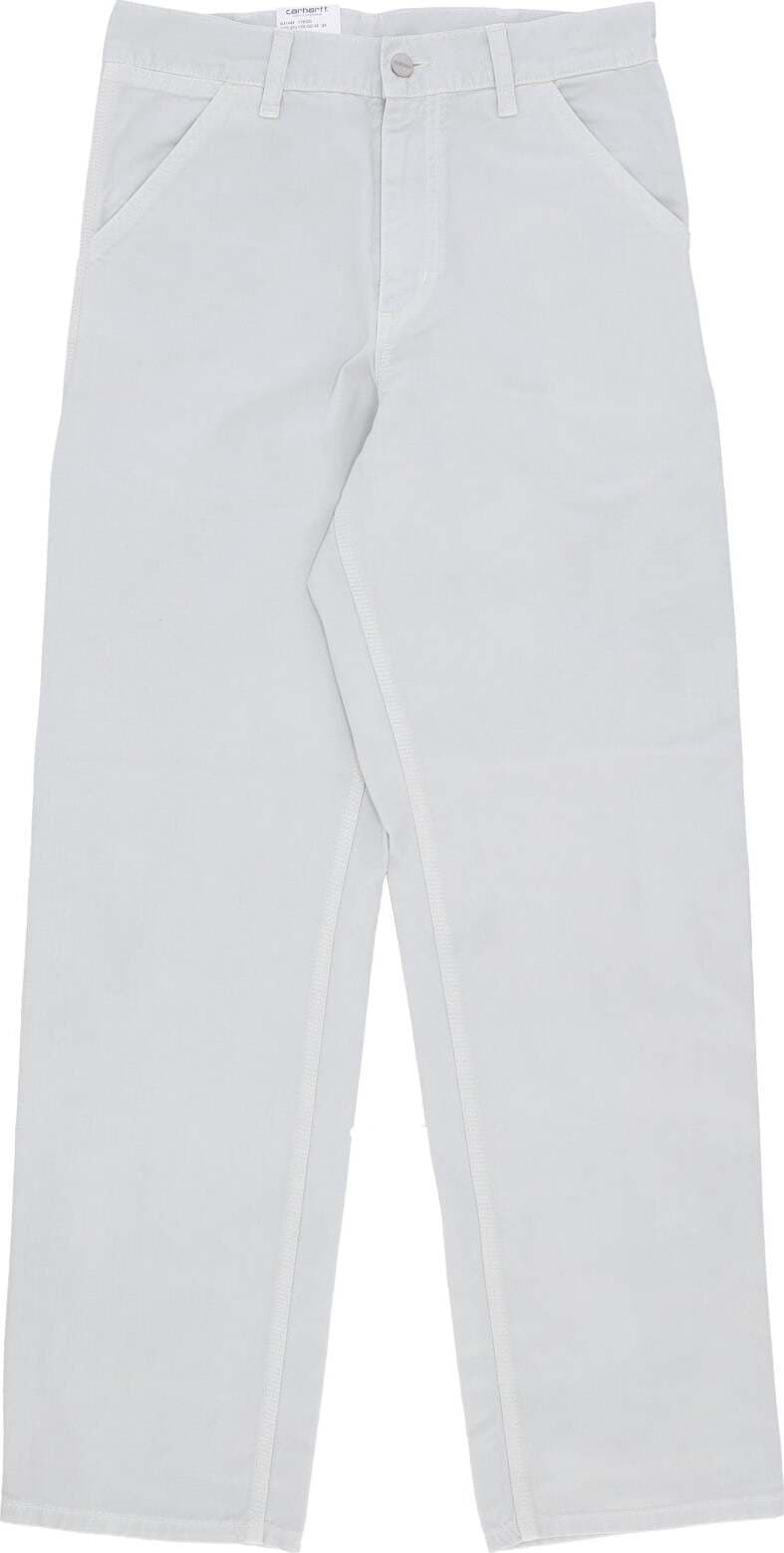 CARHARTT-WIP-Pantalone-Lungo-Uomo-Single-Knee-Pant-Sonic-Silver-Garment-Dyed-da-uomo