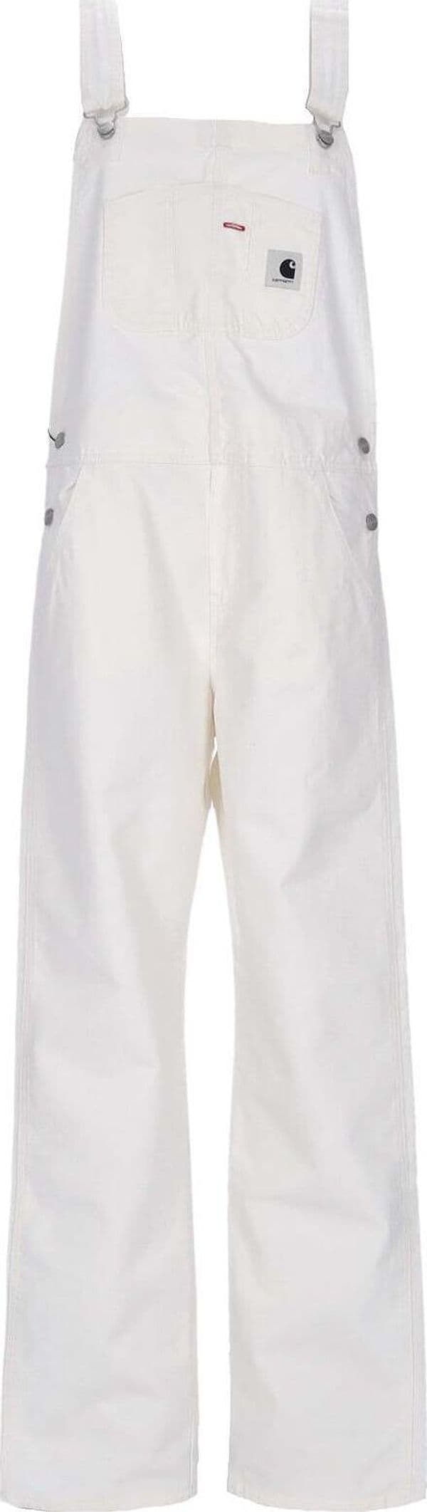 CARHARTT WIP Salopette Donna W Bib Overall Straight Wax Heavy Stone Wash
